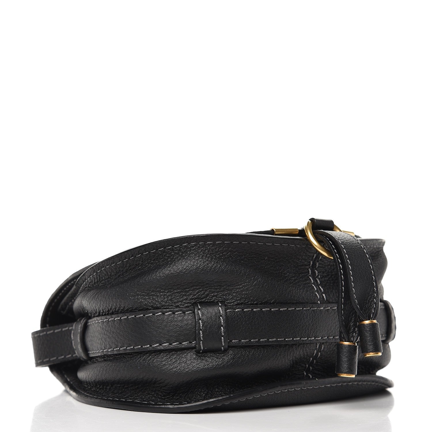 Chloe Calfskin Mini Marcie Round Crossbody Bag Black 4 of 7