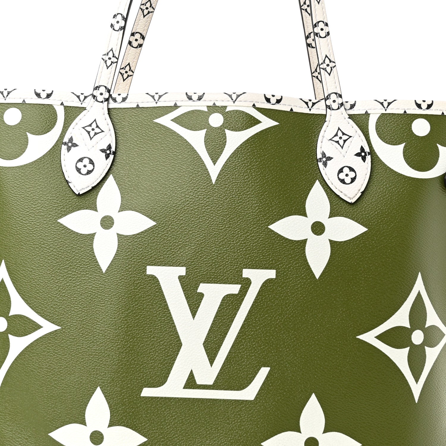 Louis Vuitton Monogram Giant Neverfull MM Kaki 8 of 10