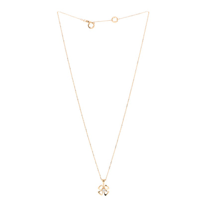 Bulgari 18K Yellow Gold Diamond Fiorever Pendant Necklace 3 of 8