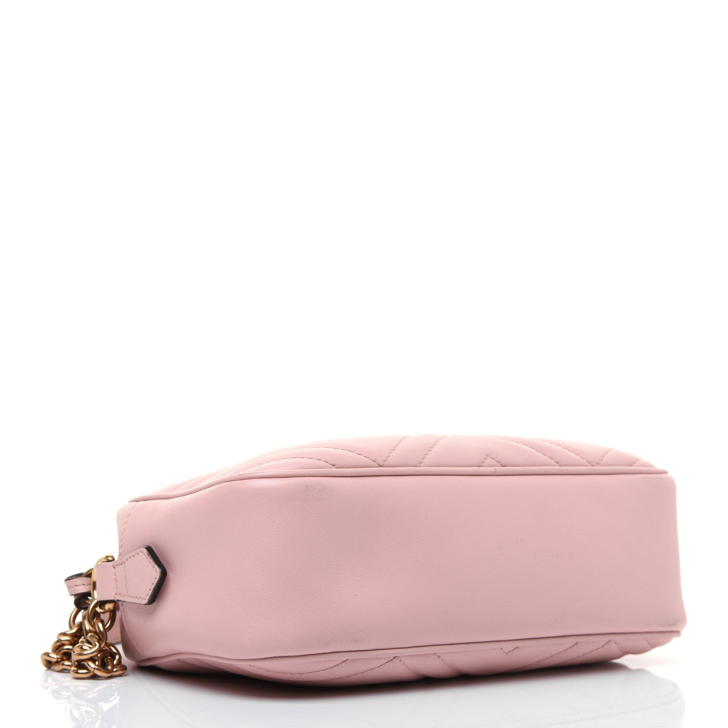 Gucci Calfskin Matelasse Small GG Marmont Chain Shoulder Bag Perfect Pink 4 of 18