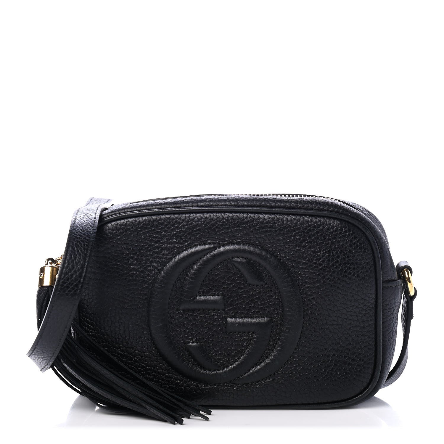 Gucci Pebbled Calfskin Mini Soho Disco Bag Black 1 of 4