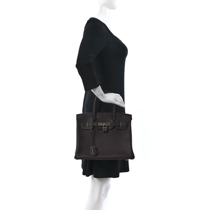 Hermes Togo Verso Birkin 30 Rouge Sellier Brique 2 of 10