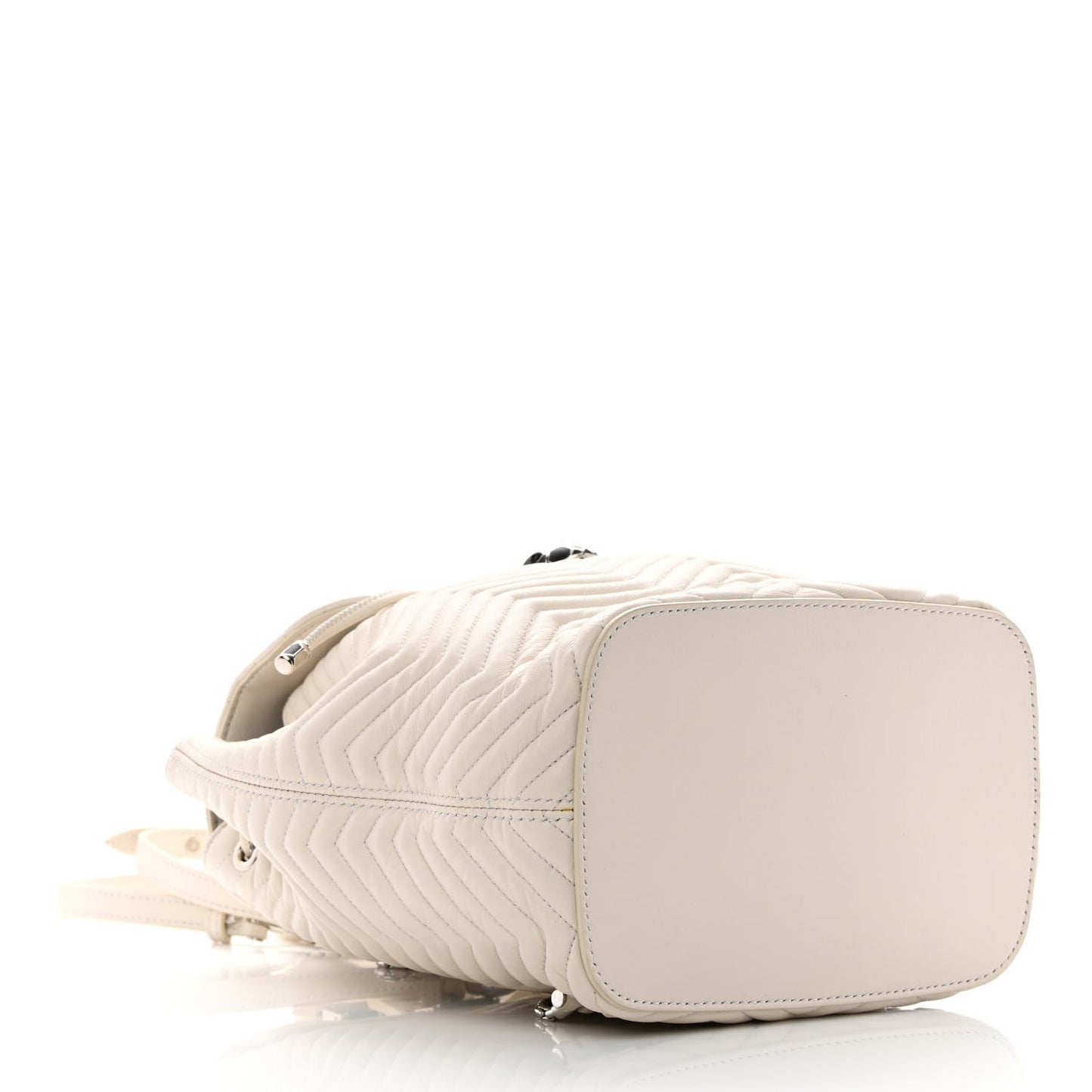 Calfskin Quilted Serpenti Forever Backpack White