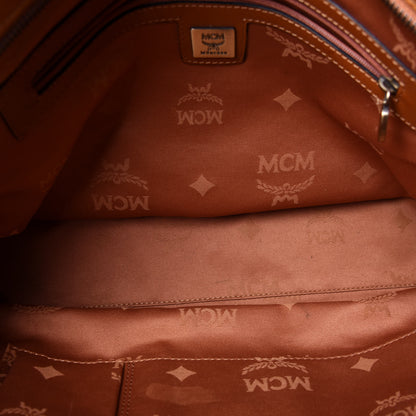 MCM Visetos Satchel Cognac 12 of 12