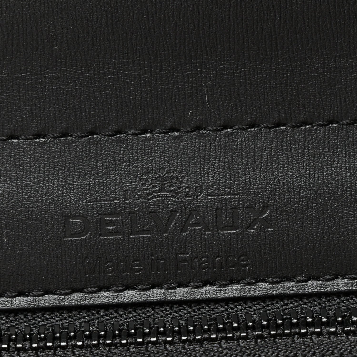 Delvaux Calfskin Alligator Lizard Ayers Sporty Stripes MM Brillant Satchel Black Ivory 7 of 10