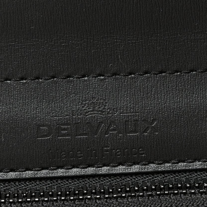 Delvaux Calfskin Alligator Lizard Ayers Sporty Stripes MM Brillant Satchel Black Ivory 7 of 10