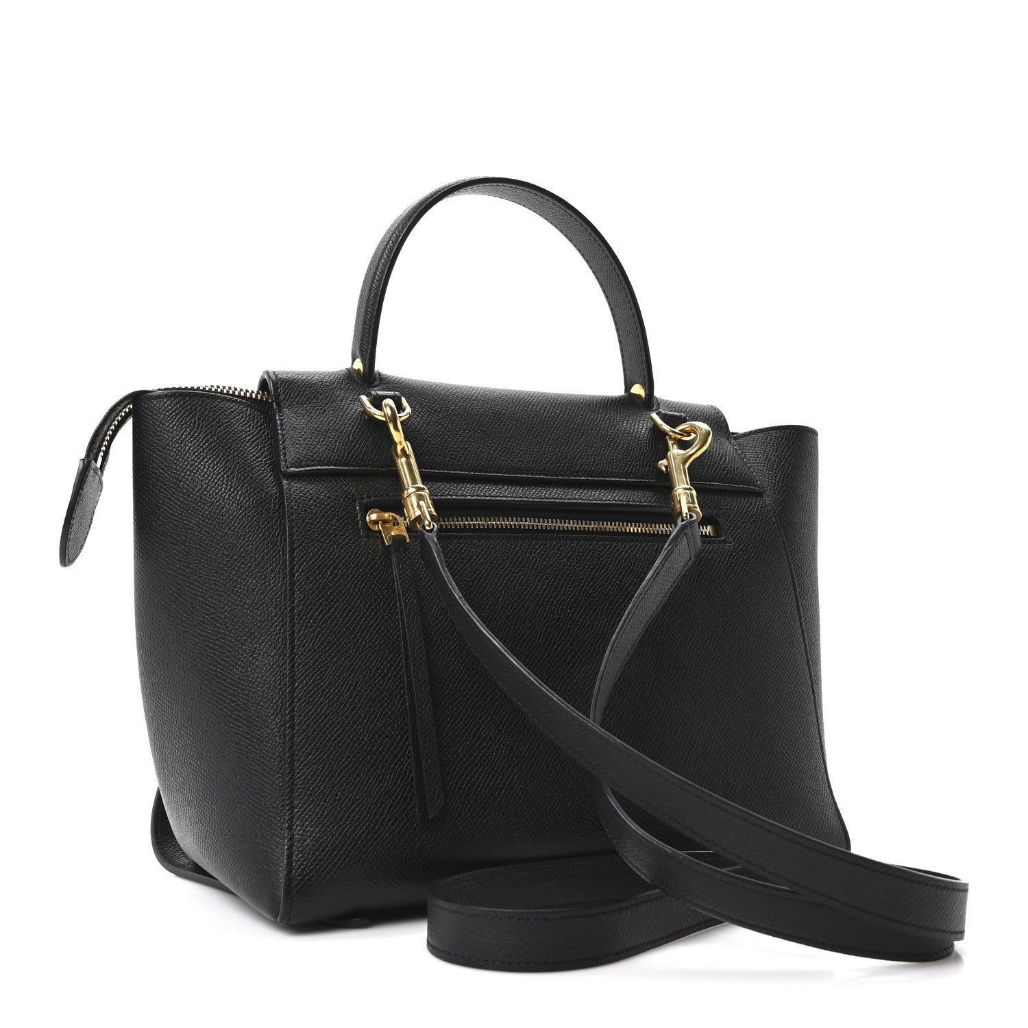 Celine Grained Calfskin Micro Belt Bag Black 3 of 10