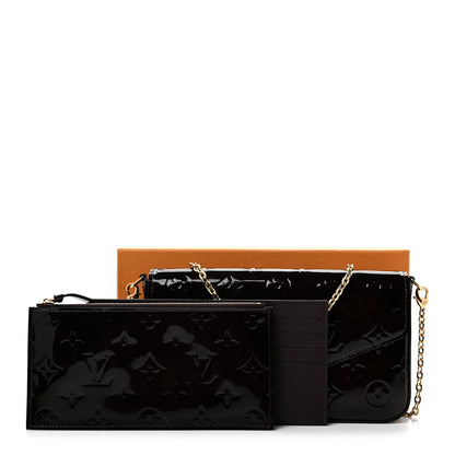 Louis Vuitton Vernis Pochette Felicie Chain Wallet Amarante 12 of 12