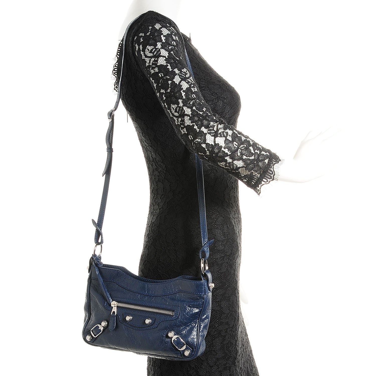 Balenciaga Agneau Giant 12 Silver Hardware Hip Bleu Obscur 2 of 10