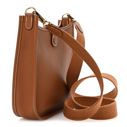 Hermes Taurillon Clemence Evelyne TPM Gold 3 of 11