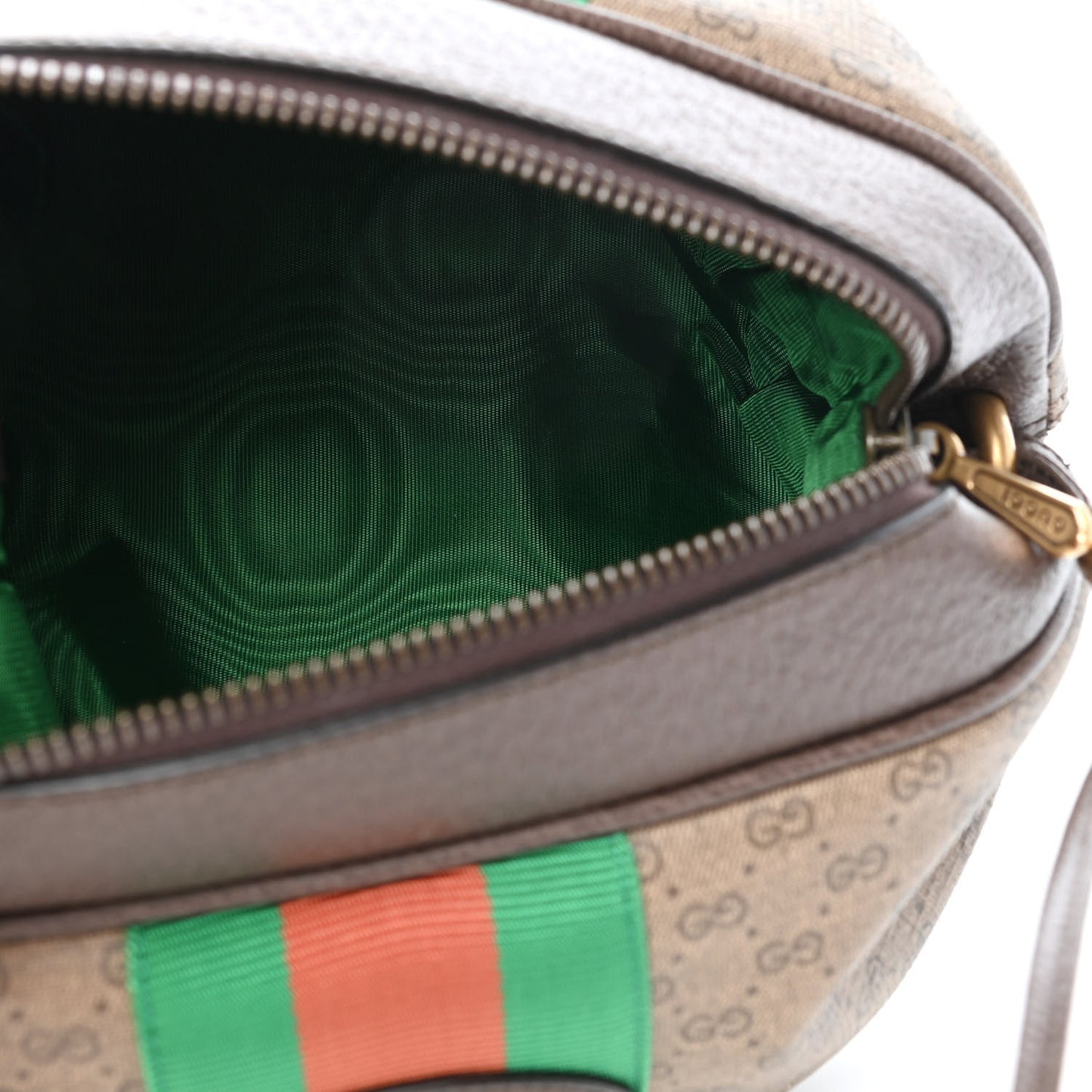Mini Vintage GG Supreme Monogram Web Butterfly New Candy Crossbody Beige New Acero