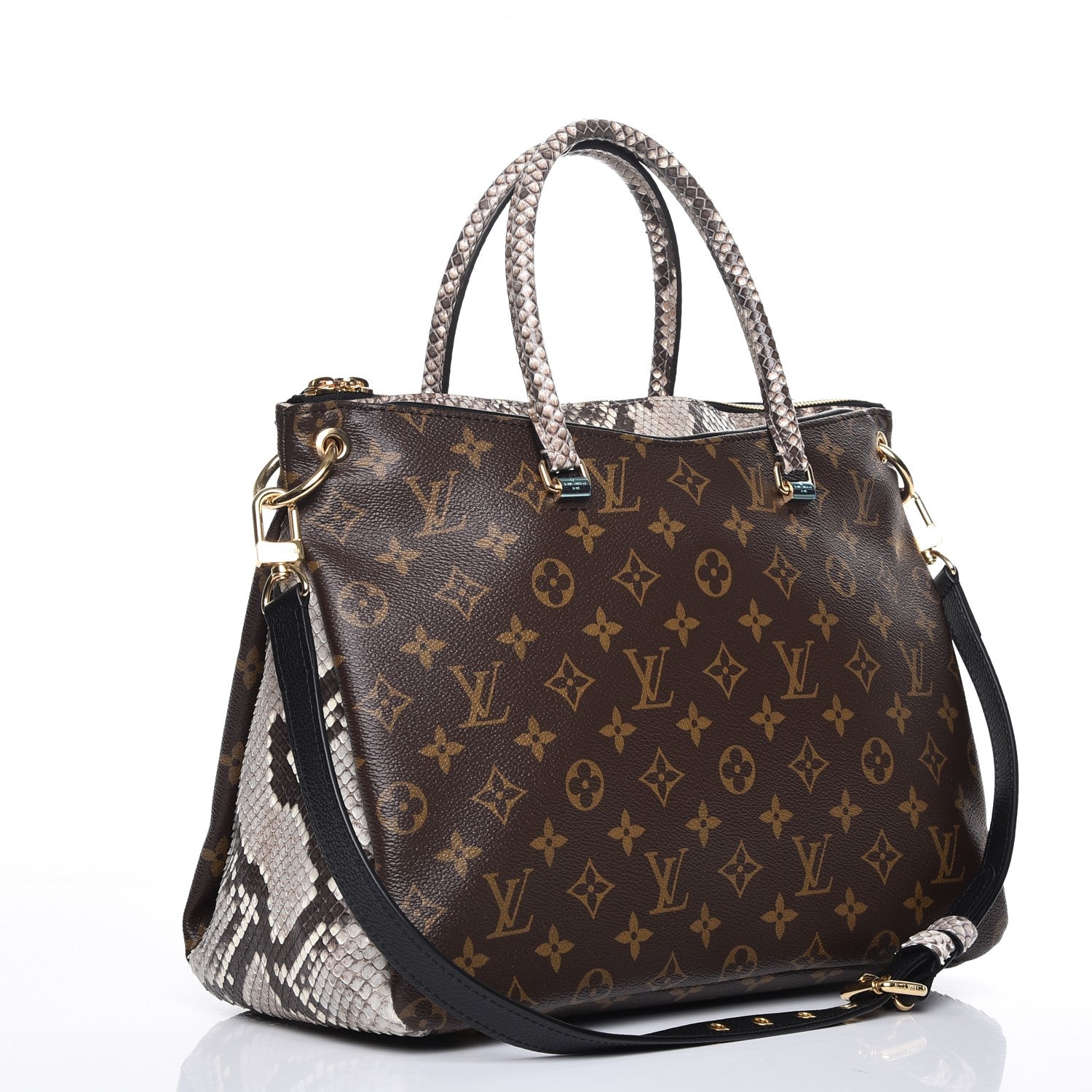 Louis Vuitton Python Monogram Pallas Black 4 of 12