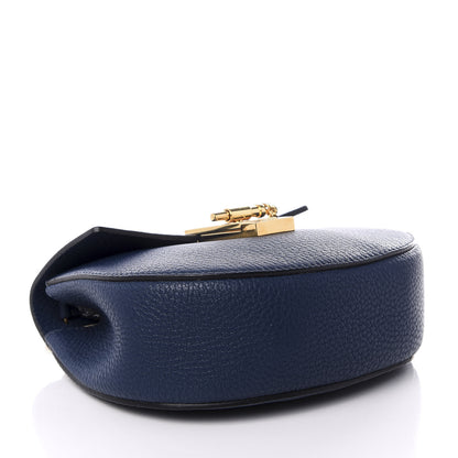 Chloe Grained Lambskin Mini Drew Shoulder Bag Royal Navy 3 of 8