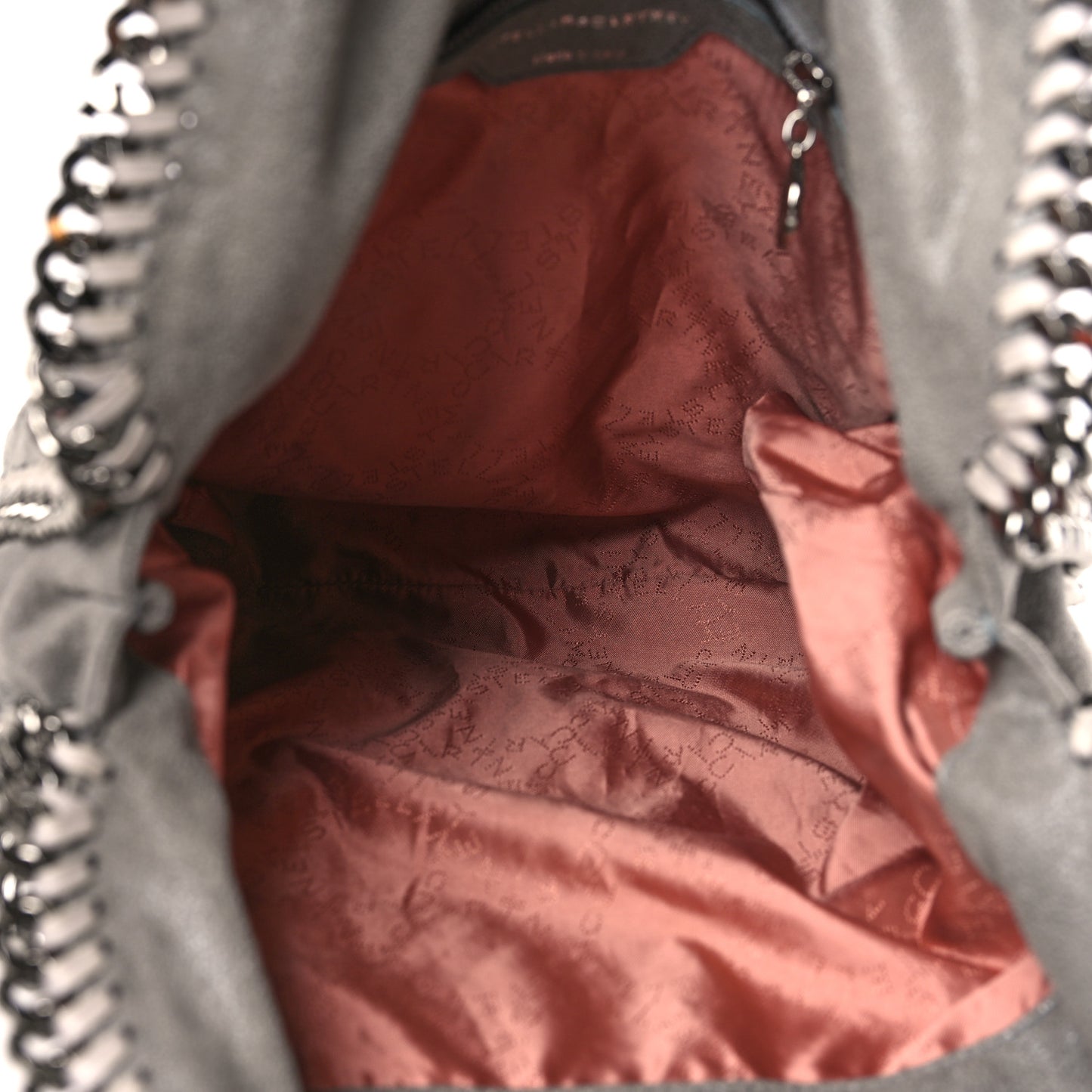 Shaggy Deer Falabella Fold Over Tote Grey