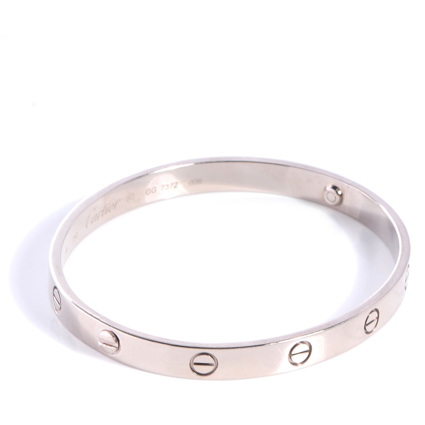 18K White Gold LOVE Bracelet 19