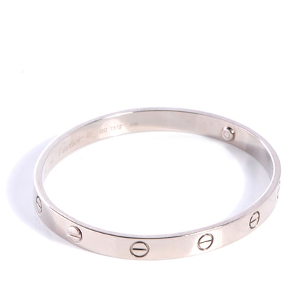 Cartier 18K White Gold LOVE Bracelet 19 5 of 6