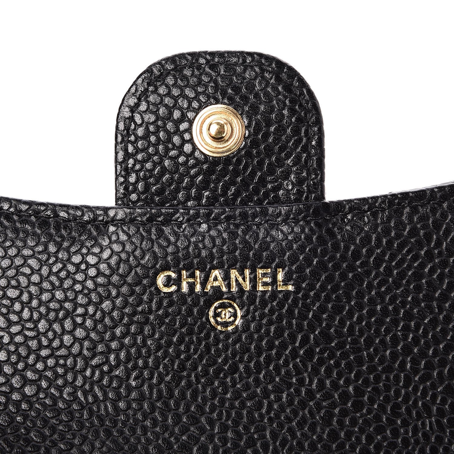 Chanel Caviar Quilted Compact Flap Wallet Black 6 of 9