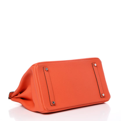 Hermes Togo Birkin 35 Orange Poppy 5 of 38