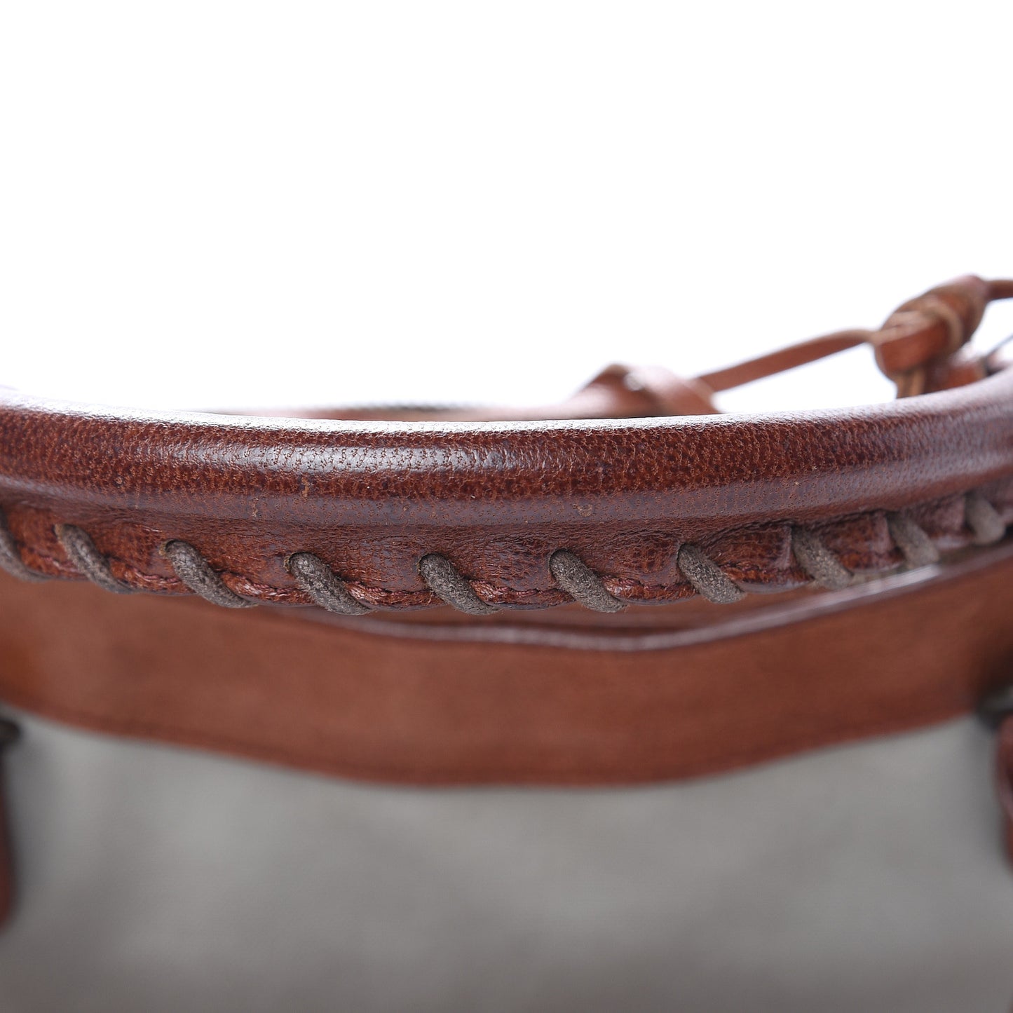 Agneau Canvas Classic Hardware First Brown