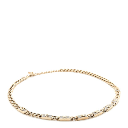Chanel Crystal CC Chain Letters Belt Gold 1 of 5