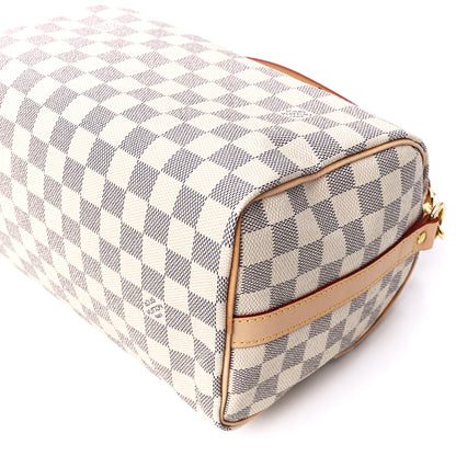 Louis Vuitton Damier Azur Speedy Bandouliere 25 9 of 10