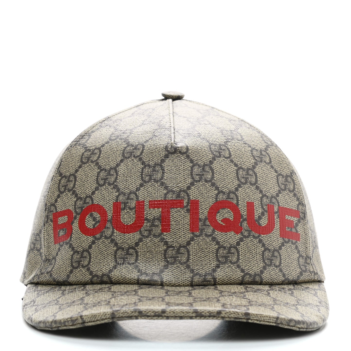 GG Supreme Monogram Boutique Print Baseball Hat M Beige