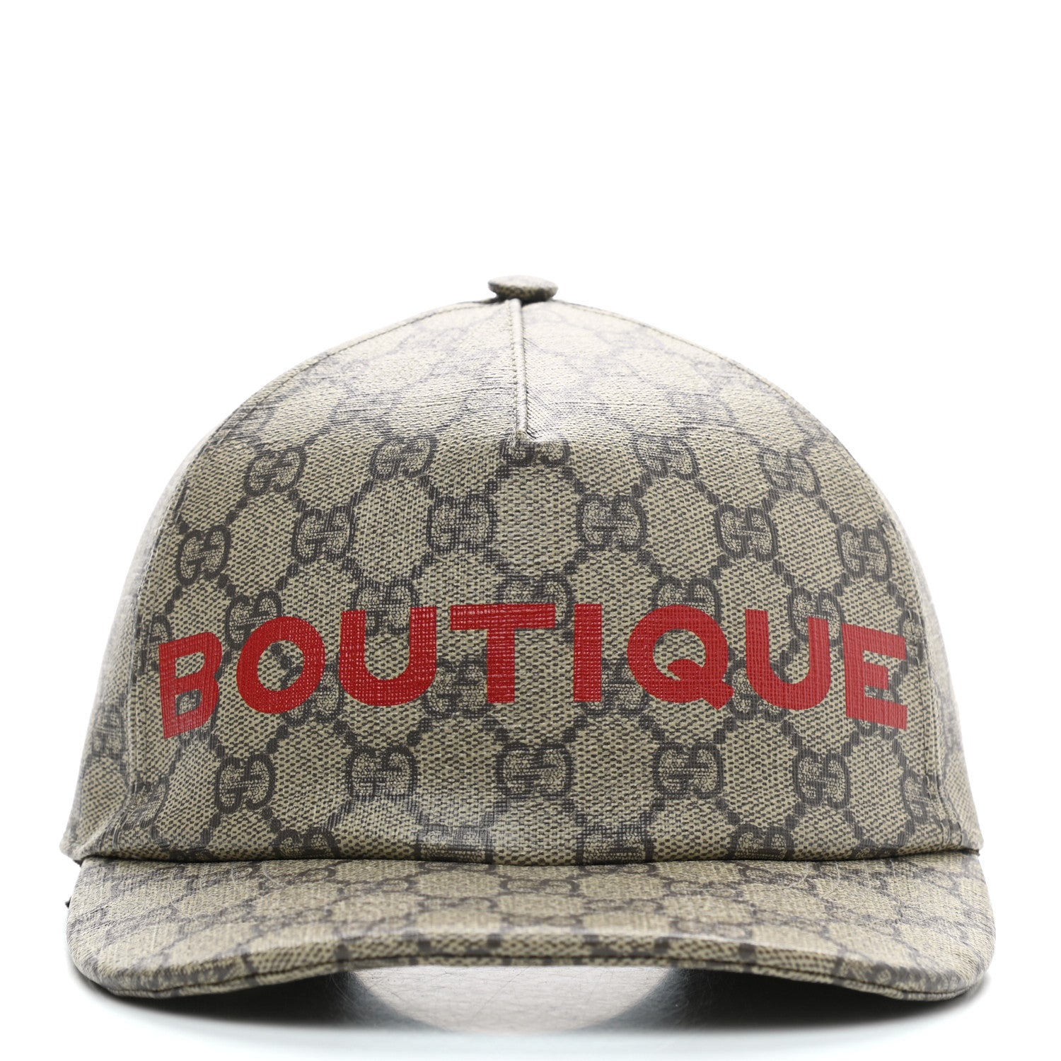 Gucci GG Supreme Monogram Boutique Print Baseball Hat M Beige 3 of 8