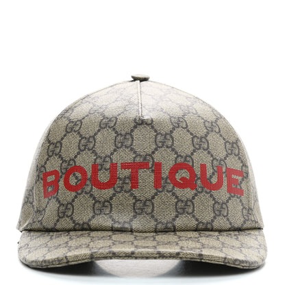Gucci GG Supreme Monogram Boutique Print Baseball Hat M Beige 3 of 8