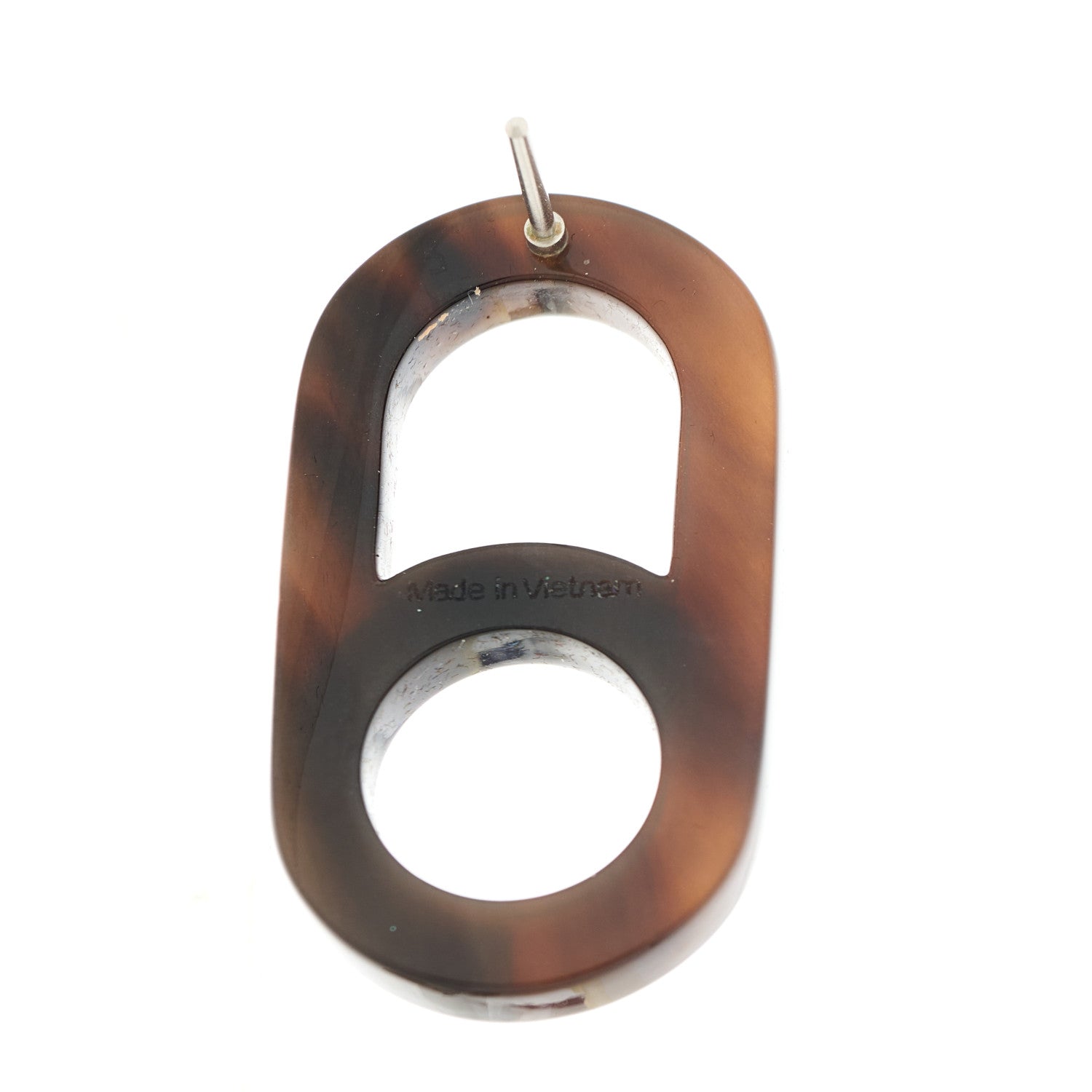 Hermes Buffalo Horn Palladium Variation Earrings Multicolor 4 of 6