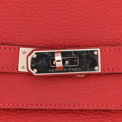 Hermes Taurillon Clemence Birkin 40 Rouge Venetian 11 of 15