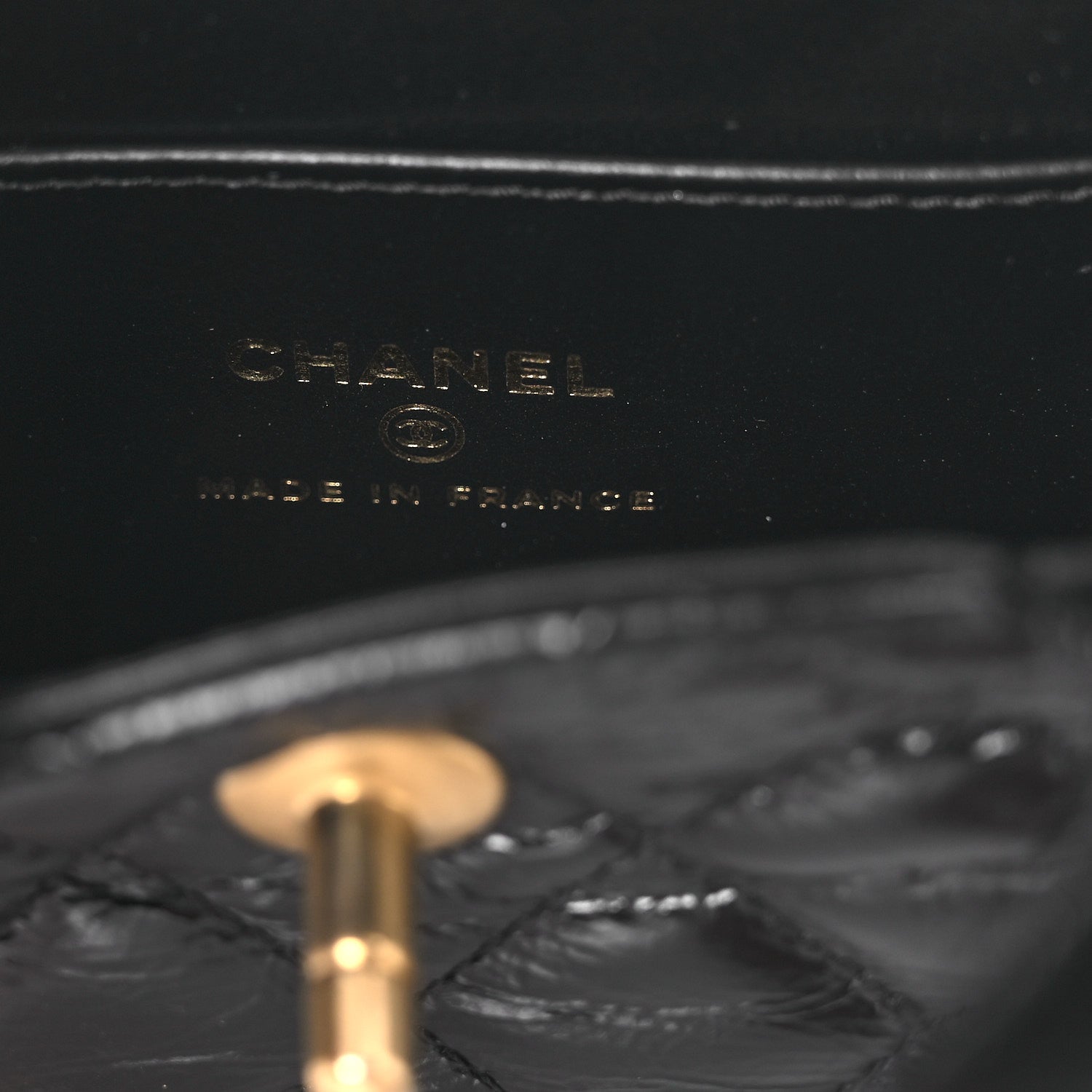 Chanel Shiny Aged Calfskin Quilted Mini Nano Kelly Shopper Black 5 of 10