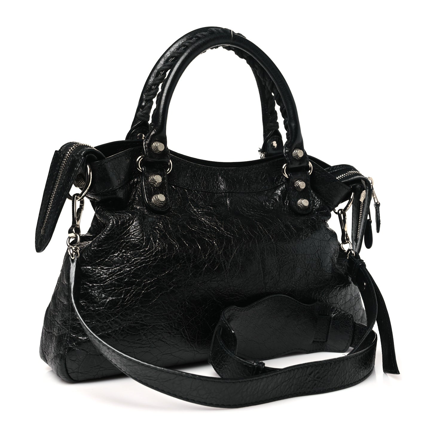 Agneau Giant 12 Silver Hardware Town Black