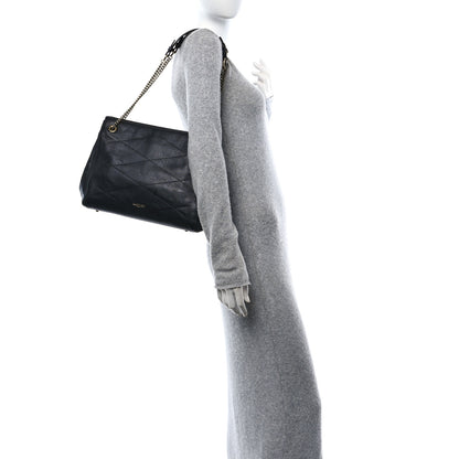 Lanvin Lambskin Quilted Medium Sugar Shoulder Bag Black 3 of 9