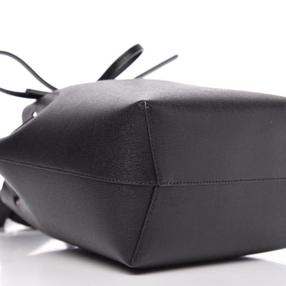 Mansur Gavriel Saffiano Bucket Bag Black Flamma 6 of 8