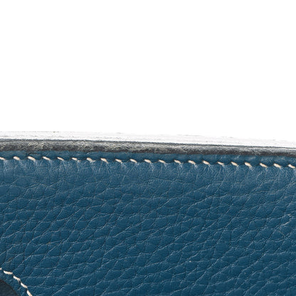 Hermes Taurillon Clemence Birkin 35 Bleu Thalassa 49 of 56