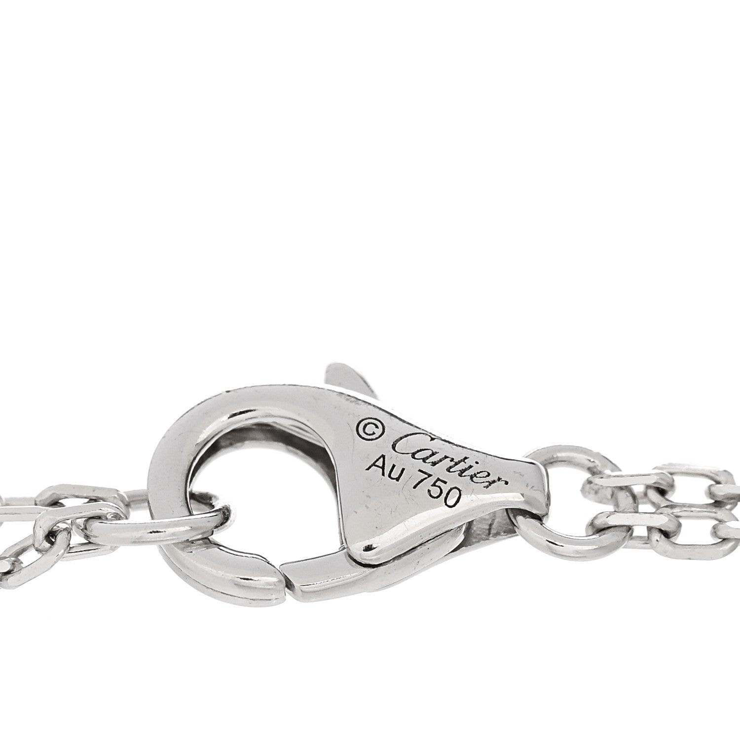 Cartier 18K White Gold Diamond LOVE Bracelet 3 of 4