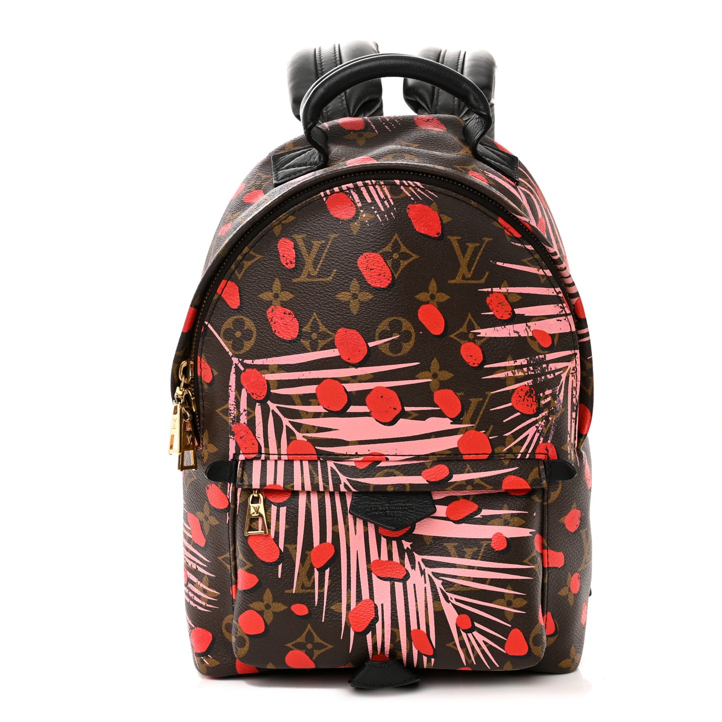 Monogram Jungle Dots Palm Springs Backpack PM Sugar Pink Poppy