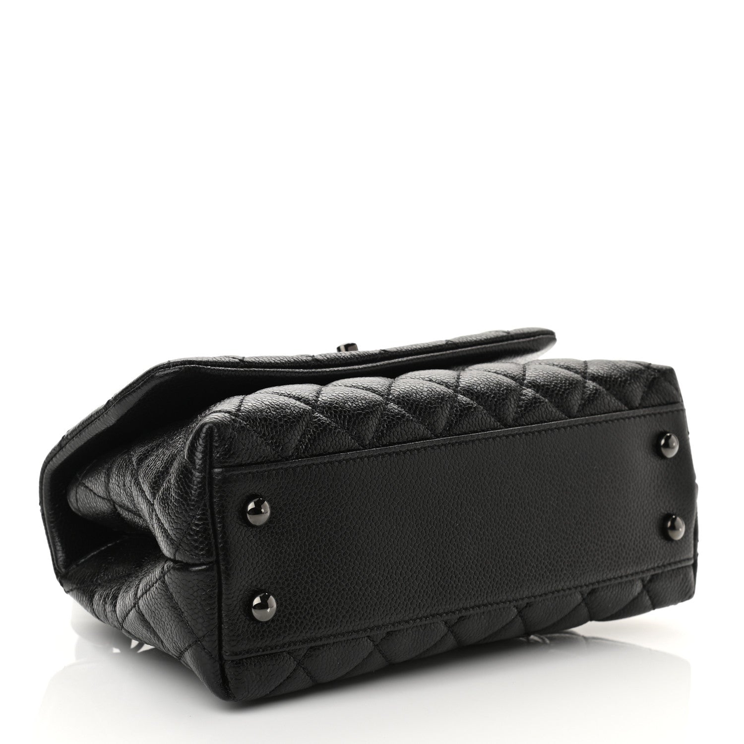 Chanel Caviar Quilted Mini Coco Handle Flap So Black 4 of 10