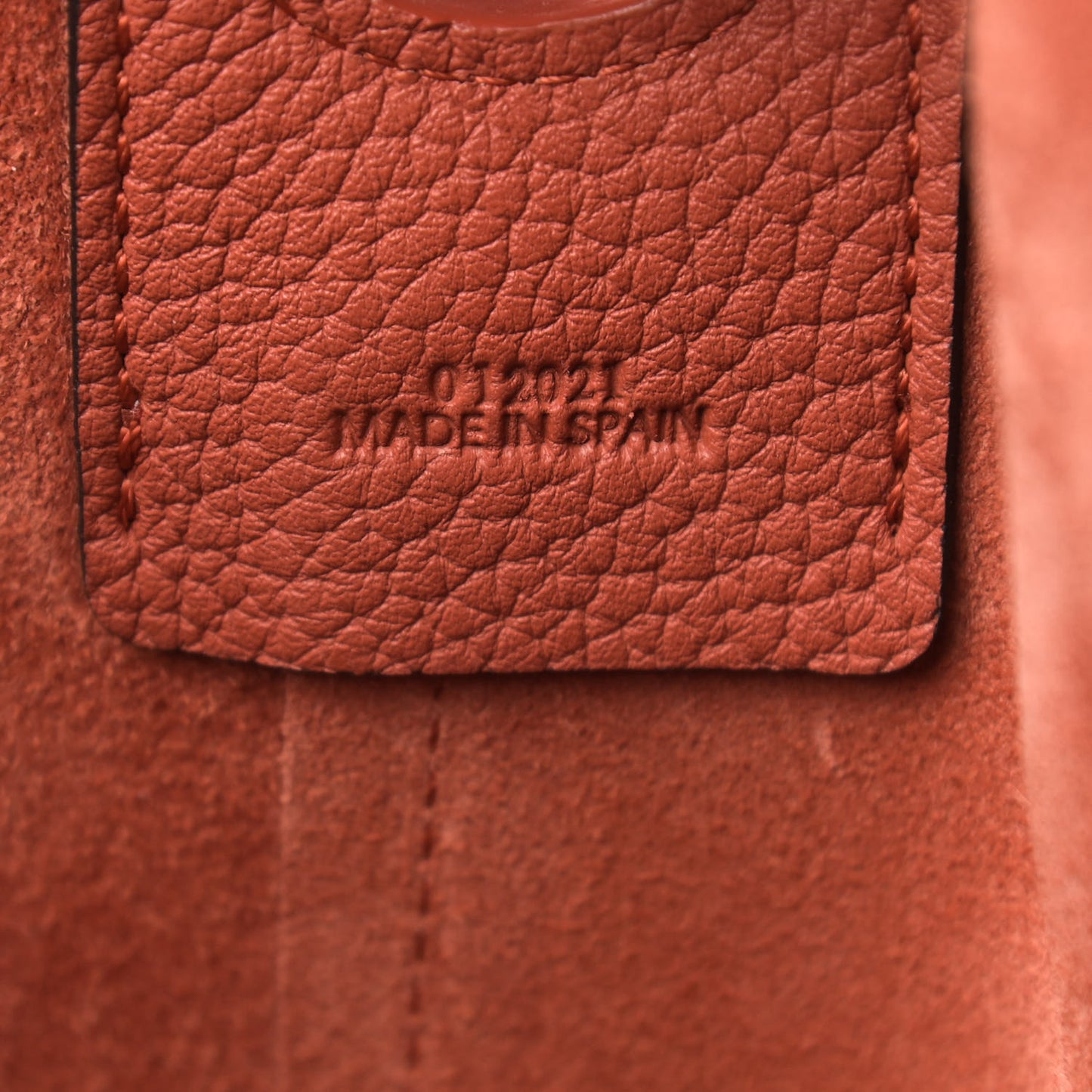 Grained Calfskin Small Balloon Bag Red