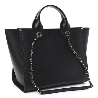 Chanel Caviar Medium Studded Deauville Tote Black 3 of 11
