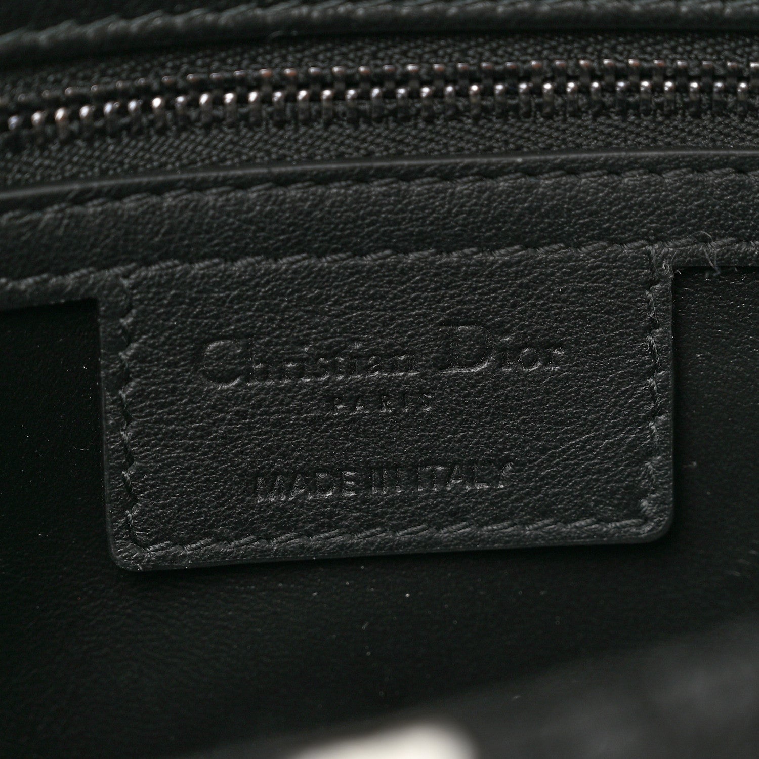 Christian Dior Tweed Macro Houndstooth Small Caro Bag Black White 5 of 8