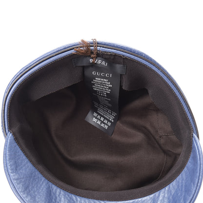 Gucci Calfskin Cellarius Hat XS Washed Indigo 5 of 6