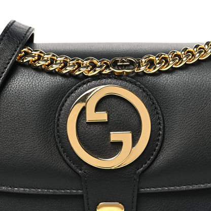 Gucci Roxy Calfskin Small Blondie Top Handle Shoulder Flap Bag Black 8 of 10