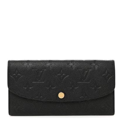 Louis Vuitton Empreinte Emilie Wallet Black Dune 1 of 16