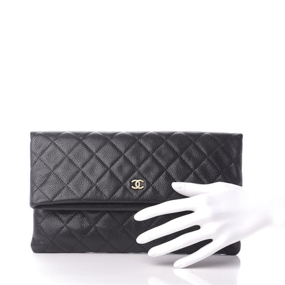 Chanel Caviar Quilted CC Beauty Clutch Black 2 of 11