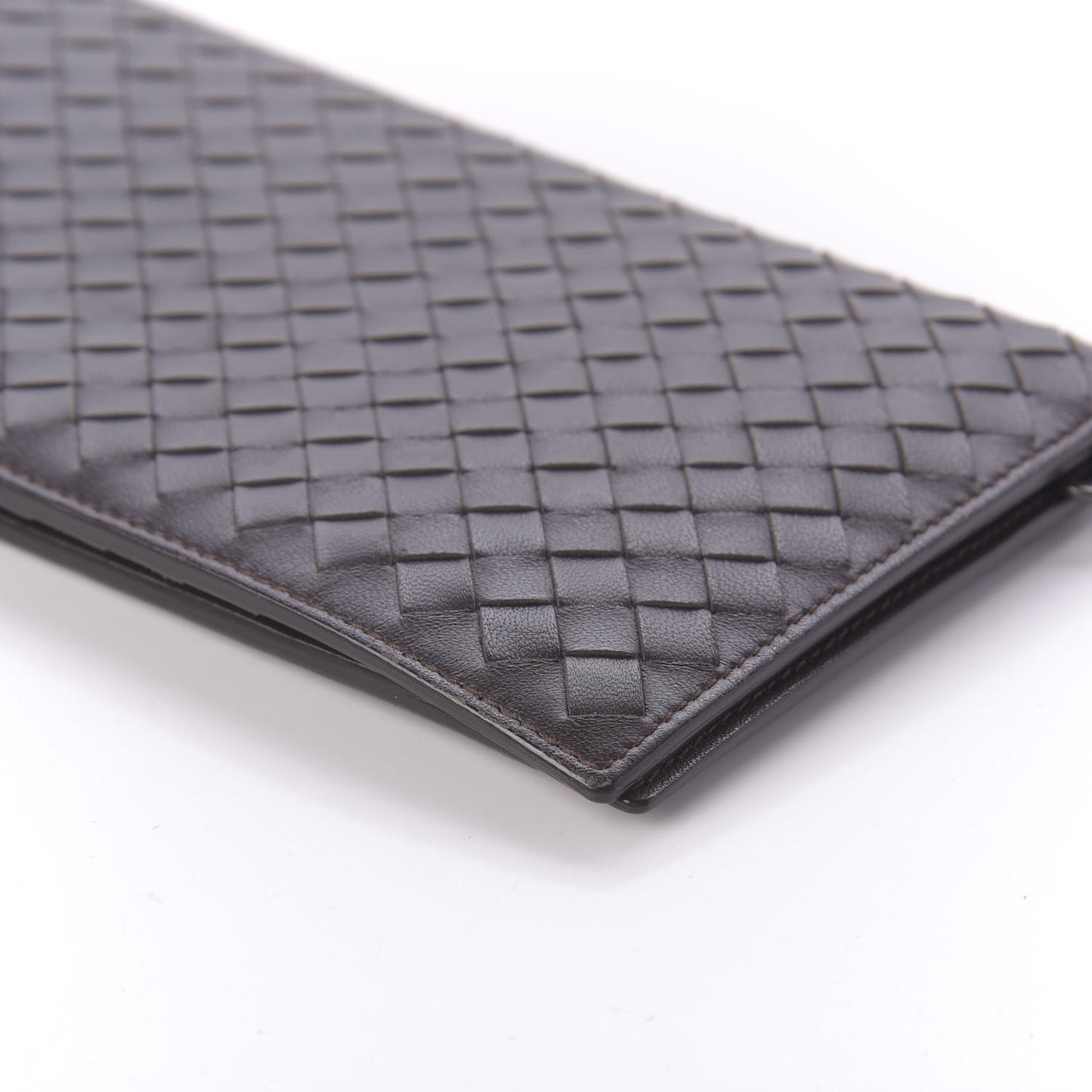 Nappa Intrecciato Flap Wallet Black