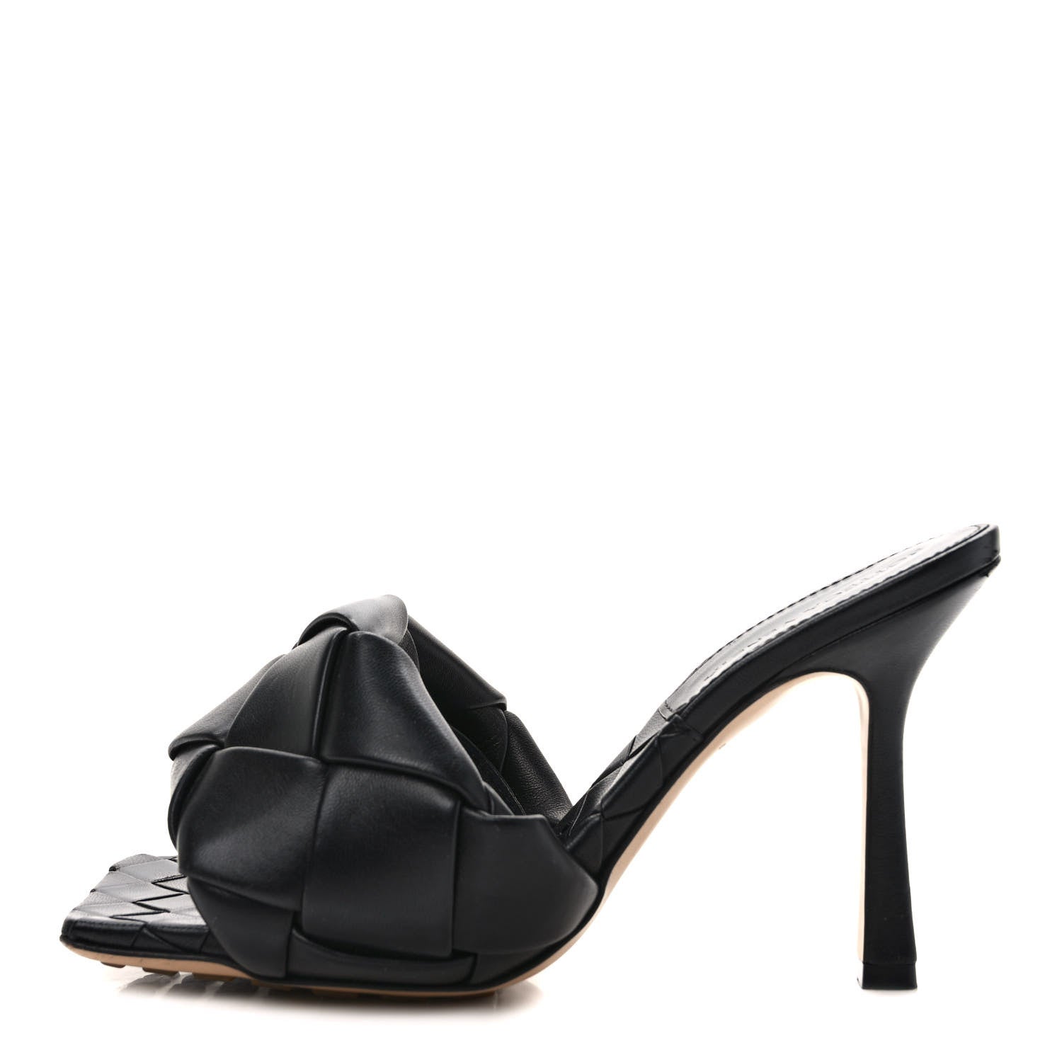Bottega Veneta Nappa Maxi Intrecciato Lido Mule Sandals 36 Black 1 of 7