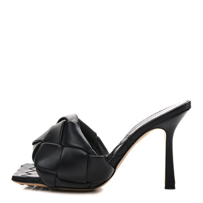 Bottega Veneta Nappa Maxi Intrecciato Lido Mule Sandals 36 Black 1 of 7