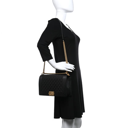 Chanel Caviar Quilted New Medium Boy Flap Black 2 of 9