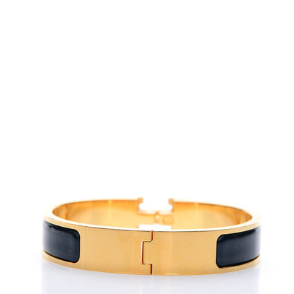 Hermes Narrow Enamel Clic Clac H Bracelet PM Bleu Biarritz 3 of 5